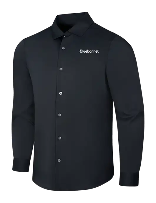 Black City Stretch Shirt w/Bluebonnet Logo