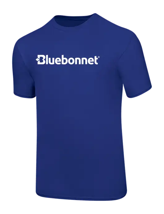 Ring Spun Royal 4.5 oz T-Shirt w/Bluebonnet Logo