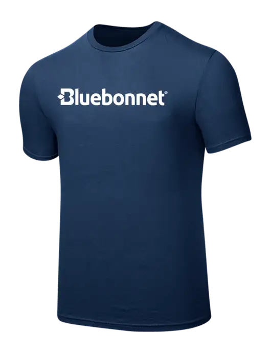 Seriously Soft Deep Slate Blue T-Shirt w/Bluebonnet Logo