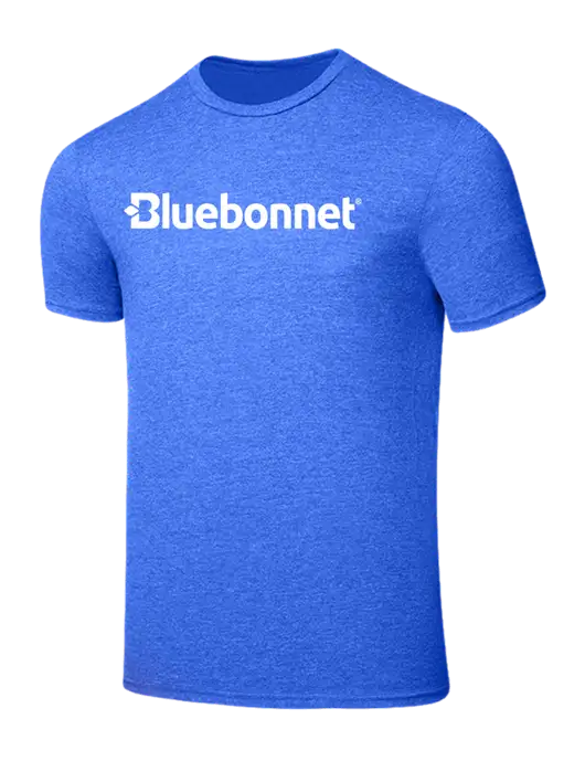 Seriously Soft Royal Frost T-Shirt w/Bluebonnet Logo