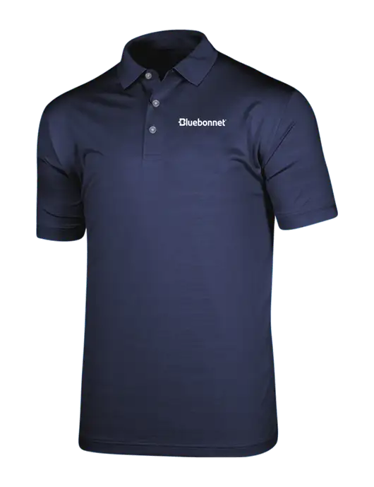 Callaway Vibrant Navy Ventilated Polo w/Bluebonnet Logo