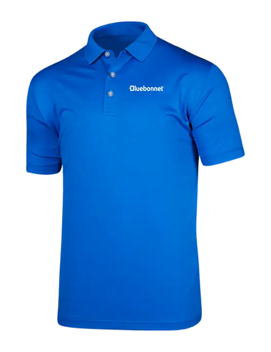 Callaway Vibrant Royal Blue Ventilated Polo w/Bluebonnet Logo