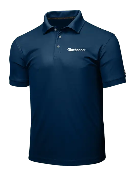 OGIO Navy Caliber 2.0 Polo w/Bluebonnet Logo