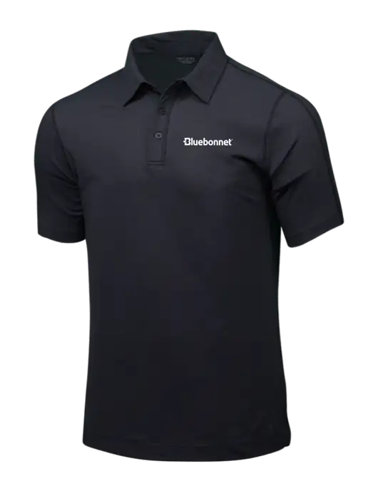 OGIO Black Top ONYX Polo w/Bluebonnet Logo