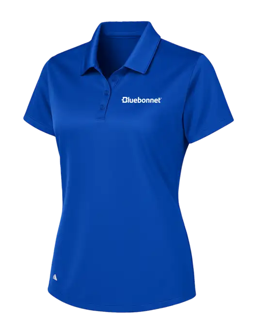 Adidas Royal Womens Basic Sport Polo w/Bluebonnet Logo
