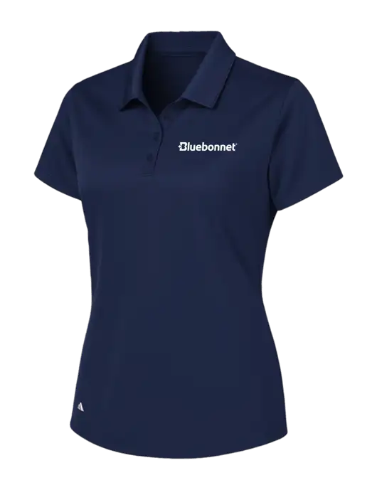 Adidas Navy Womens Basic Sport Polo w/Bluebonnet Logo