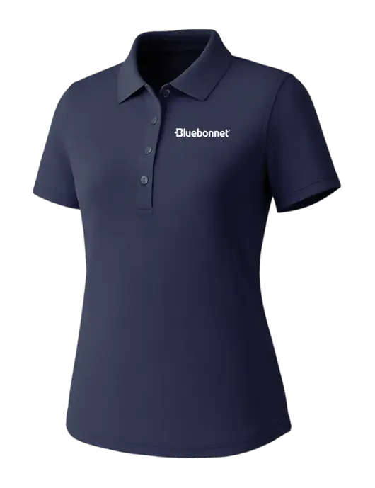 Callaway Womens Core Navy Performance Polo w/Bluebonnet Logo