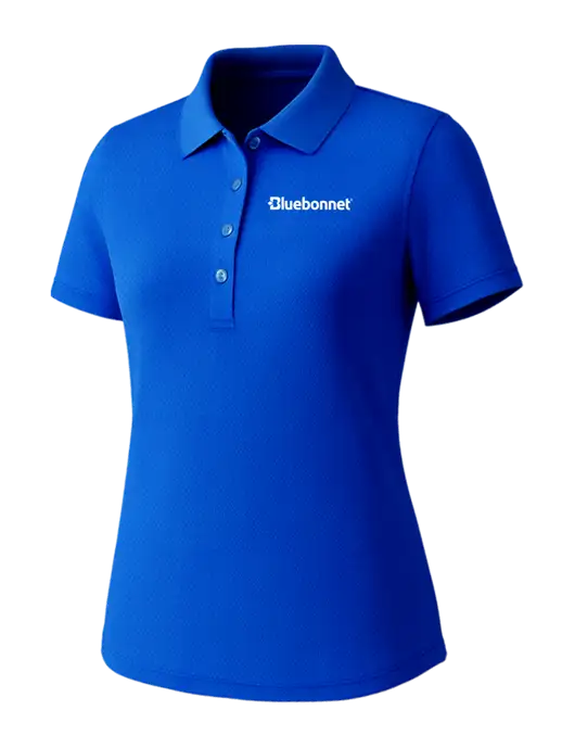 Callaway Womens Core Royal Performance Polo w/Bluebonnet Logo