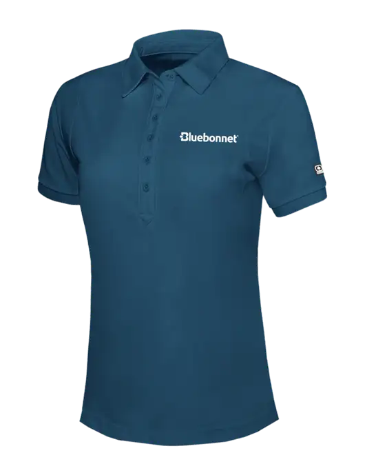 OGIO Womens Light Navy Jewel Polo w/Bluebonnet Logo