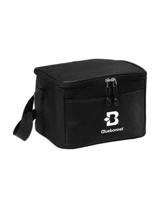 6 Can Black/Black Cube Cooler w/Bluebonnet Logo