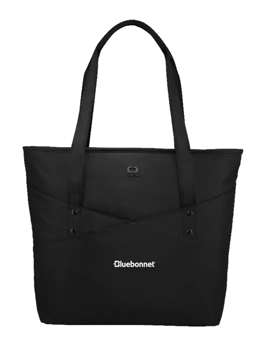 OGIO Black Downtown Tote 
 w/Bluebonnet Logo
