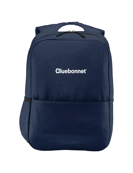 Access Square Laptop River Blue Navy Backpack w/Bluebonnet Logo