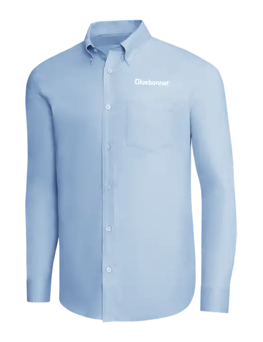 Brooks Brothers Light Blue Wrinkle-Free Stretch Pinpoint Shirt w/Bluebonnet Logo