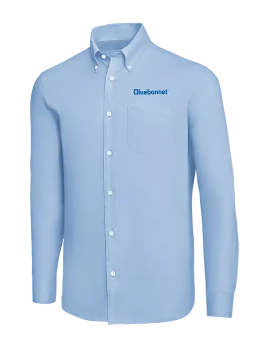 Brooks Brothers Light Blue Wrinkle-Free Stretch Nailhead Shirt w/Bluebonnet Logo