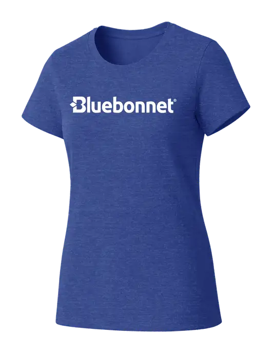 Womens Seriously Soft Royal Frost T-Shirt w/Bluebonnet Logo